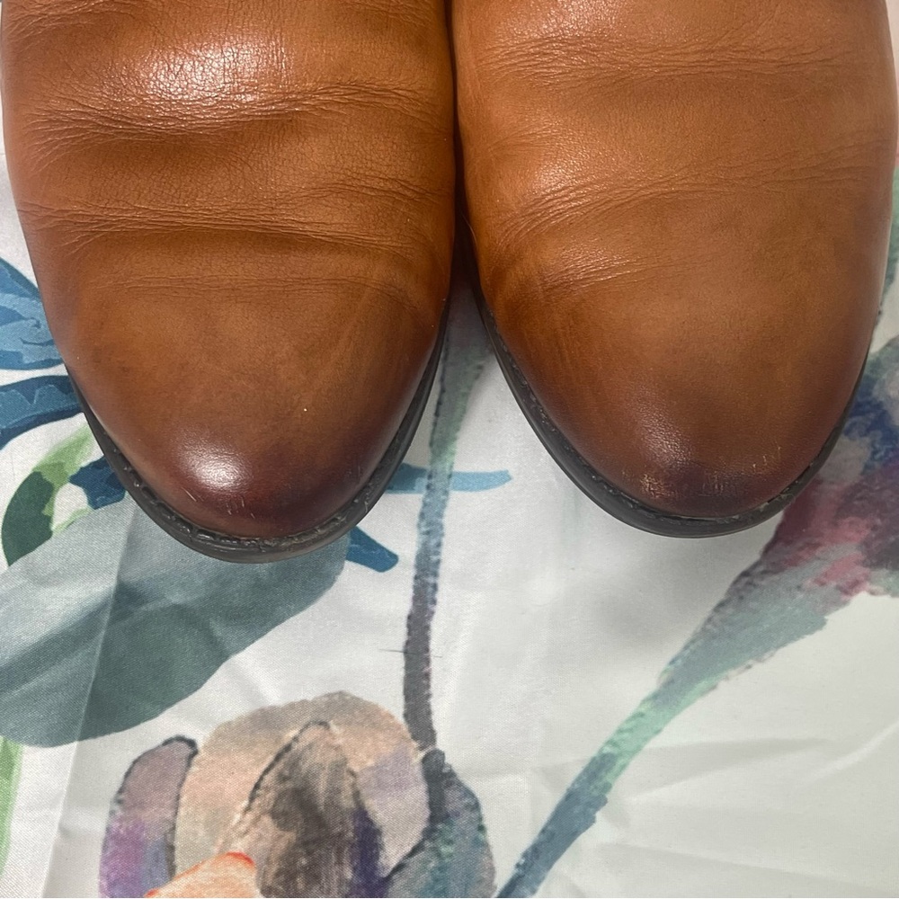 Sam Edelman Penny tall leather riding boots in a brown “Whiskey” color - Picture 3 of 9